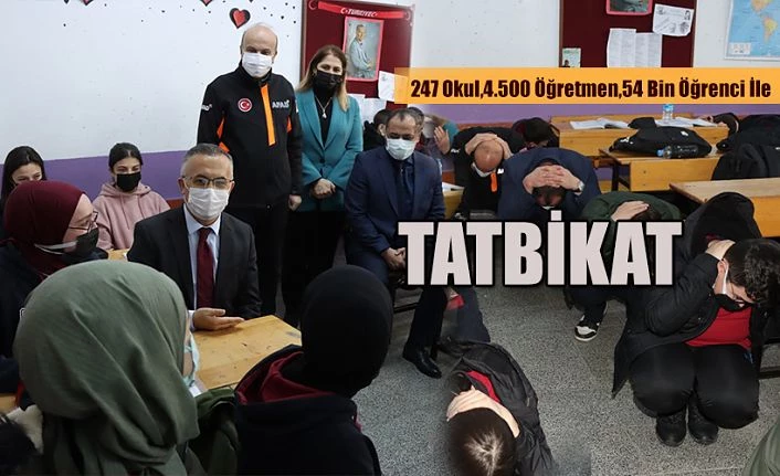 Deprem Anı ve Tahliye Tatbikatı” Gerçekleştirildi