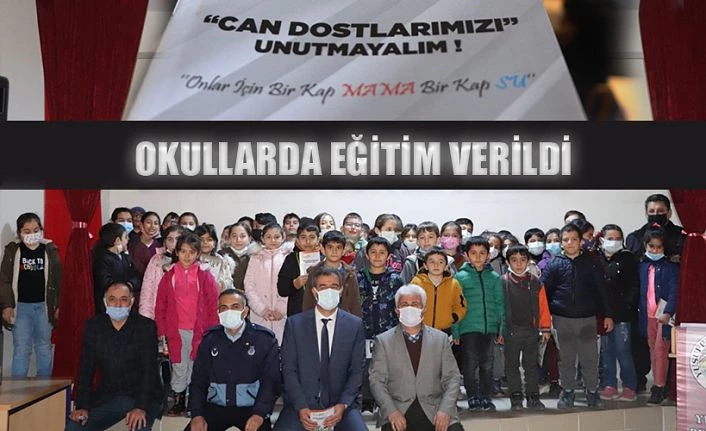 OKULLARDA SOKAK HAYVANLARINA YÖNELİK EĞİTİM ÇALIŞMASI GERÇEKLEŞTİRDİ