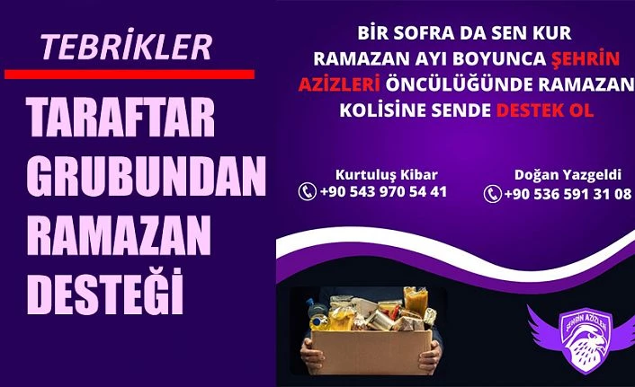 RAMAZAN AYINDA 500 AİLENİN MUTLULUĞU İÇİN KOLLARI SIVADILAR