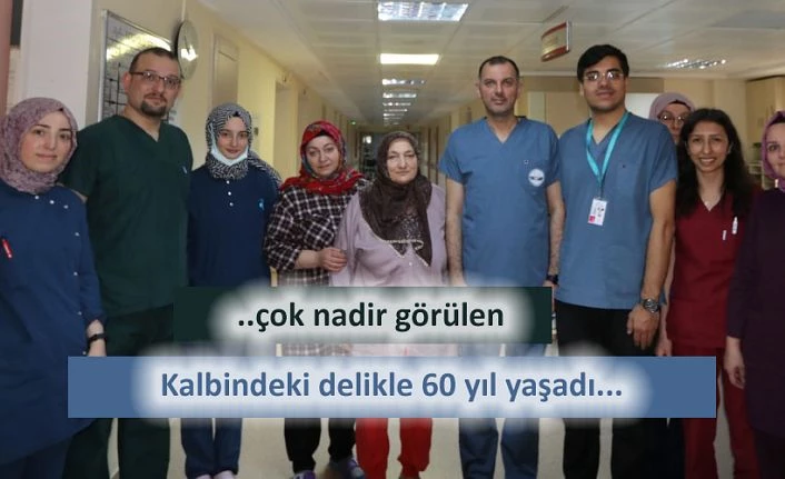 Doğumundan sonra kapatılması gereken delikle 60 yaşına kadar yaşadı