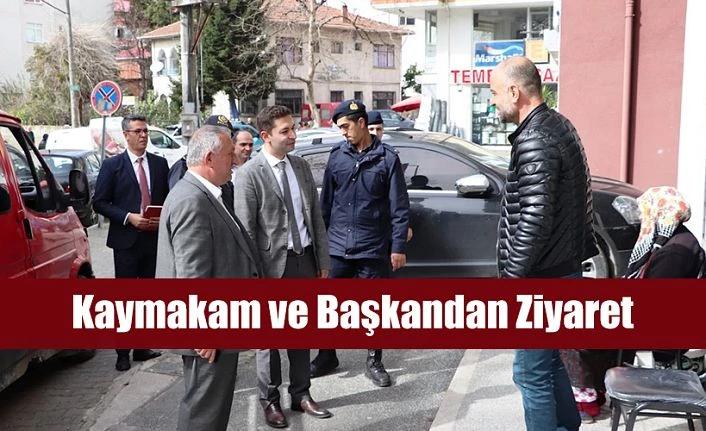 KAYMAKAM VE BAŞKAN’DAN ESNAF ZİYARETİ