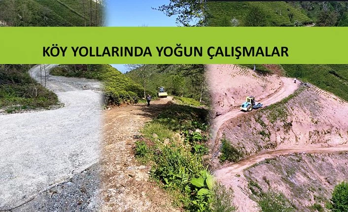 KÖY YOLLARININ ALT VE ÜST YAPI ÇALIŞMALARI BAŞLADI