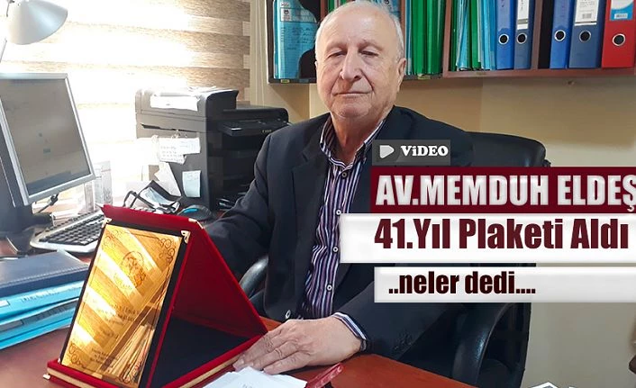 Meslekte 41.Yıl Plaketi