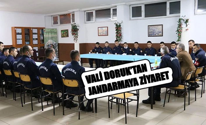 VALİ DORUK’TAN JANDARMAYA ZİYARET