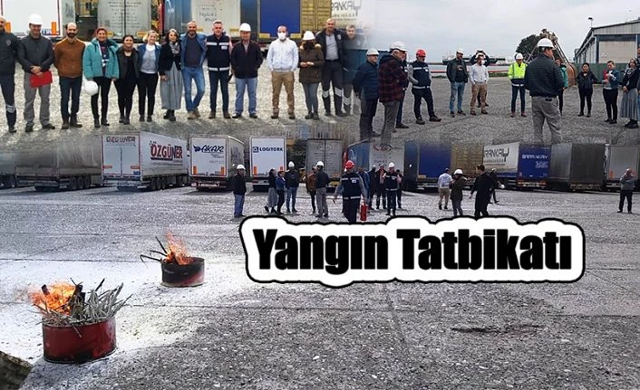 Yangın Söndürme Tatbikatı liman çalışanlarınında katılımı ile gerçekleştirildi.