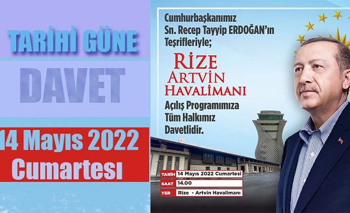 HAVALİMANI AÇILIŞINA DAVET