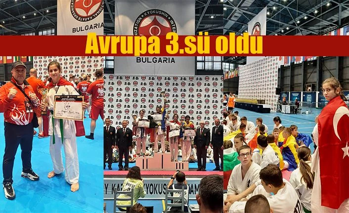 AVRUPA 3’ÜNCÜSÜ SPORCU ÇIKTI