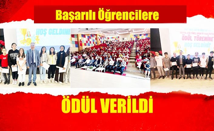 BAŞARILI ÖĞRENCİLER  ÖDÜLLENDİRİLDİ.