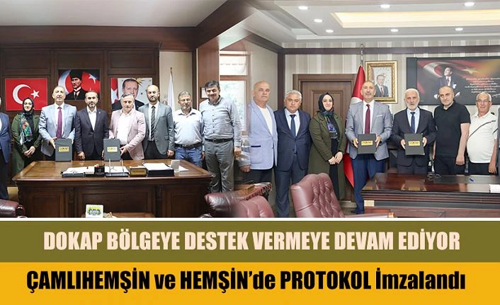 DOKAP’TAN BÖLGEMİZE ÇOK ÖNEMLİ DESTEKLER GELDİ.