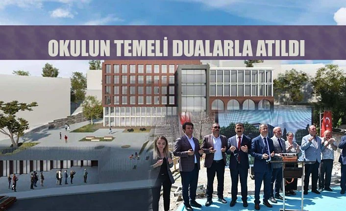 GAZİ ORTAOKULUNUN TEMELİ ATILDI