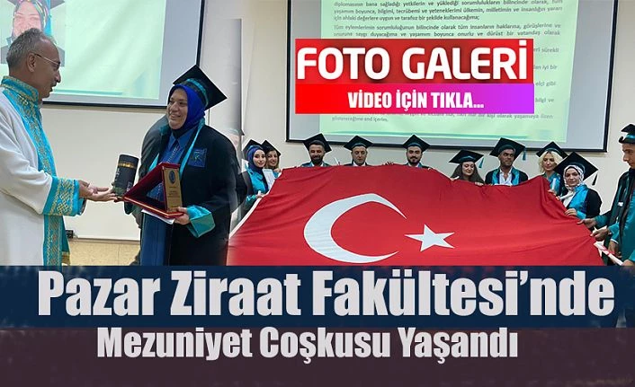 Pazar’da Mezuniyet Coşkusu