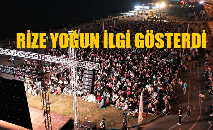 RİBEGEM GENÇLİK FESTİVALİ AÇIKHAVA SİNEMASINA GENÇLERDEN YOĞUN İLGİ