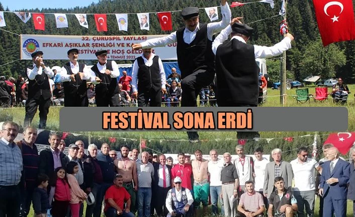 32. ÇURUSPİL YAYLASI EFKÂRİ ÂŞIKLAR FESTİVALİ SONA ERDİ