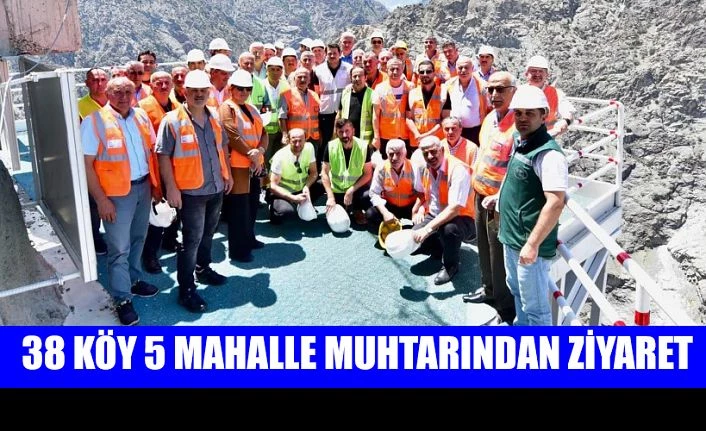 BORÇKA’LI MUHTARLARDAN YUSUFELİ BARAJINA ZİYARET