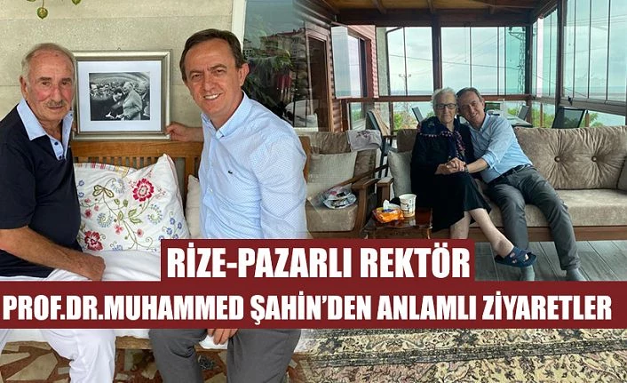 MEF Rektörü Rize-Pazarlı Şahin, onları unutmadı