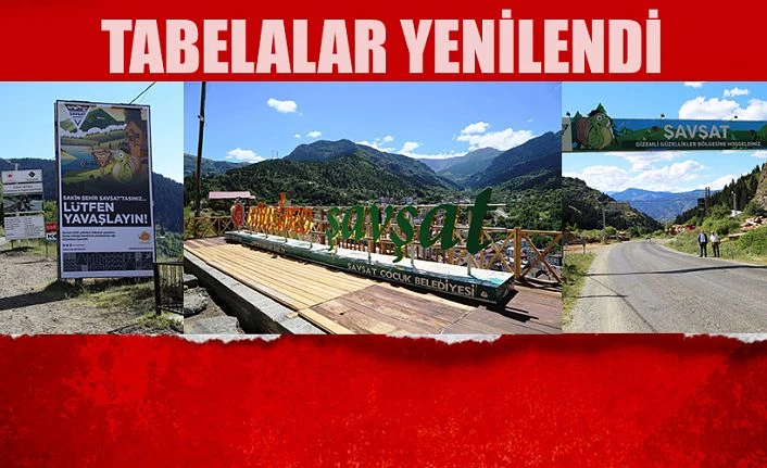 ŞEHİR GİRİŞ-ÇIKIŞ TABELALARI YENİLENDİ