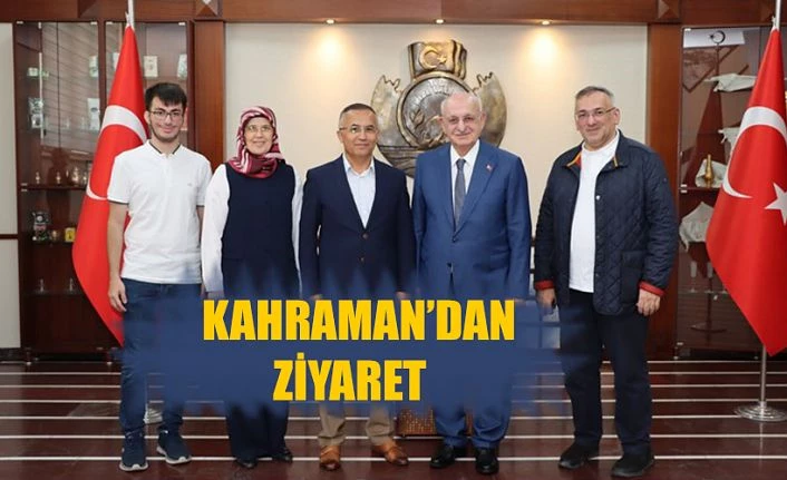 TBMM Eski Başkanı İsmail Kahraman, Vali Kemal Çeber’i Ziyaret Etti