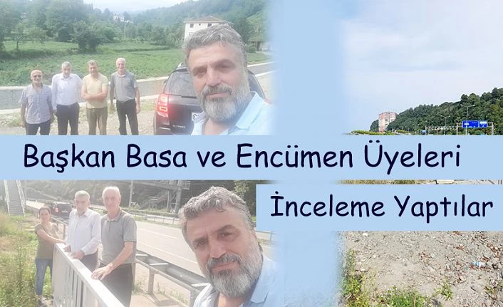 Başkan ve Encümen Üyelerinden yerinde inceleme