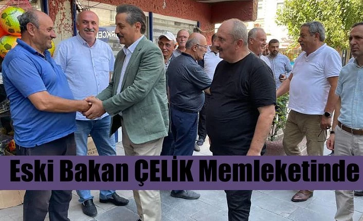 Eski Bakan Faruk Çelik bugün Yusufeli’ni ziyaret etti.