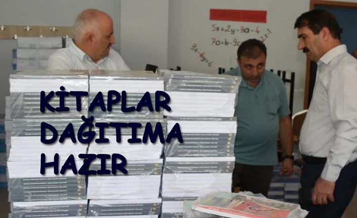 KİTAPLAR OKULLARA DAĞITILMAYA HAZIR