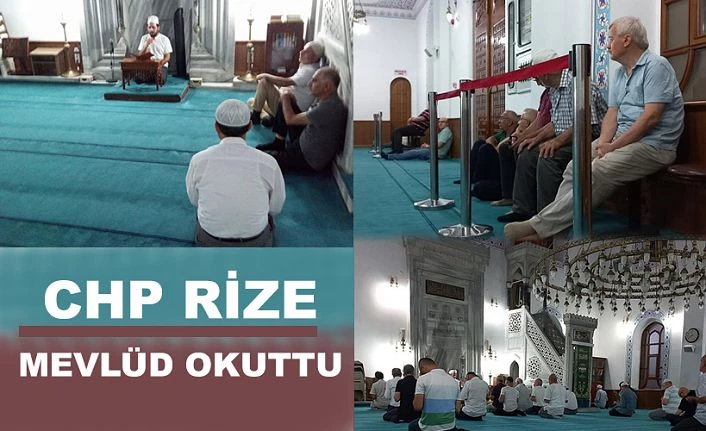 Rize CHP 30 Ağustos İçin Mevlud Okuttu