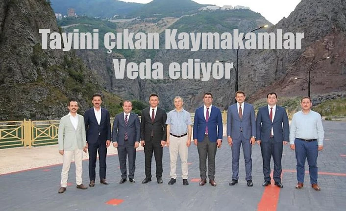 TAYİNİ ÇIKAN KAYMAKAMLARA VEDA YEMEĞİ DÜZENLENDİ