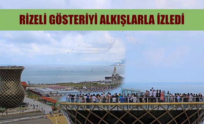 Türk Yıldızları,yaklaşık 50 dakika gösteri uçuşu yaptı