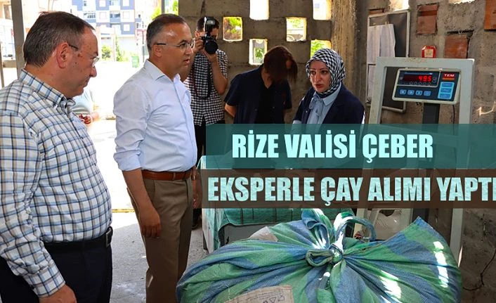 Vali Çeber, Çay Alımı Yaptı