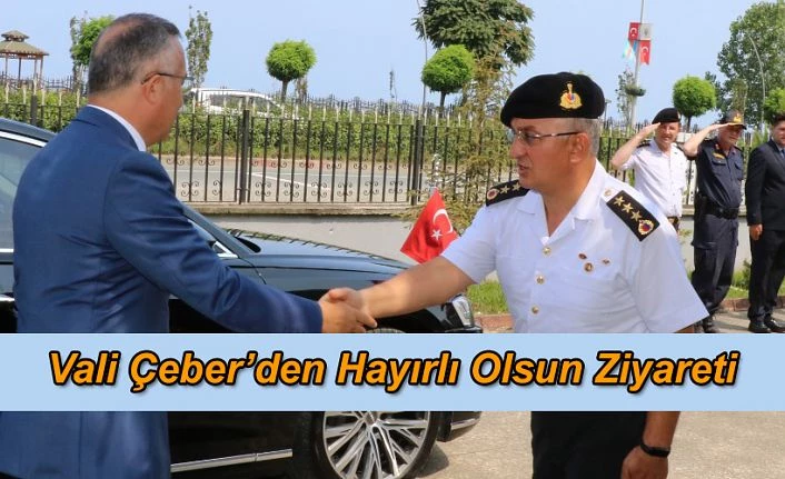 Vali Çeber’den İl Jandarma Komutanı Albay Güngör’e Hayırlı Olsun Ziyareti