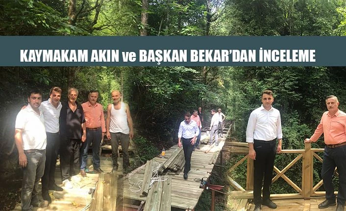 Kaymakam Akın ve Başkan Bekar