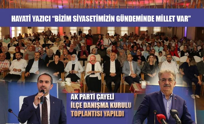 ÇAYELİ İLÇE DANIŞMA TOPLANTISI YAPILDI