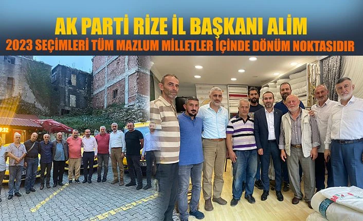 İL BAŞKANI ALİM ESNAF ZİYARETLERİNE DEVAM EDİYOR