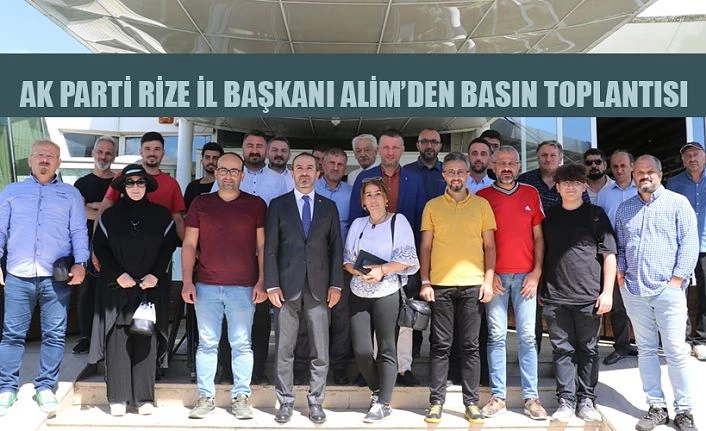 İL BAŞKANI ALİM RİZE BASINININ SORULARINI CEVAPLADI