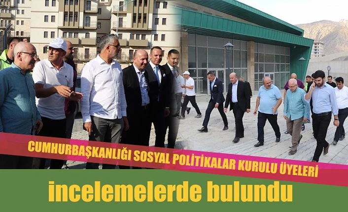 İNCELEMELERDE BULUNDU