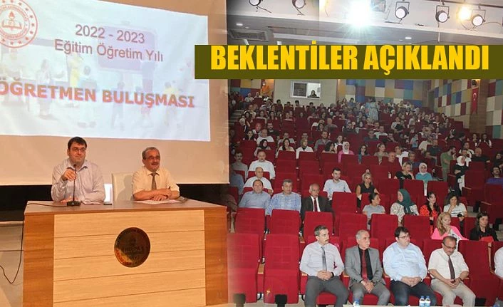 KAYMAKAM ÜÇÜNCÜ ÖĞRETMENLERLE BİR ARAYA GELDİ.