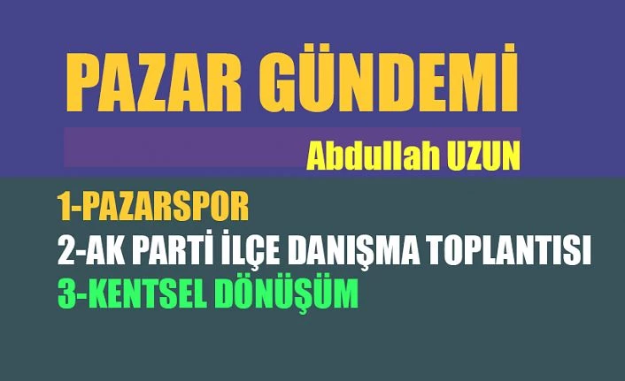 Pazar Gündemi