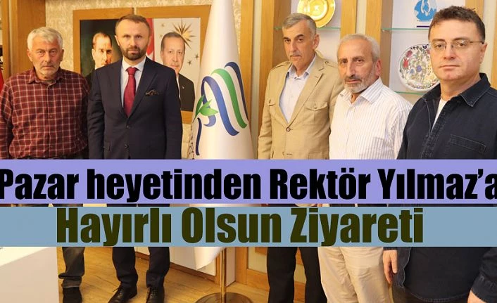 Rektörü Ziyaret ettiler.