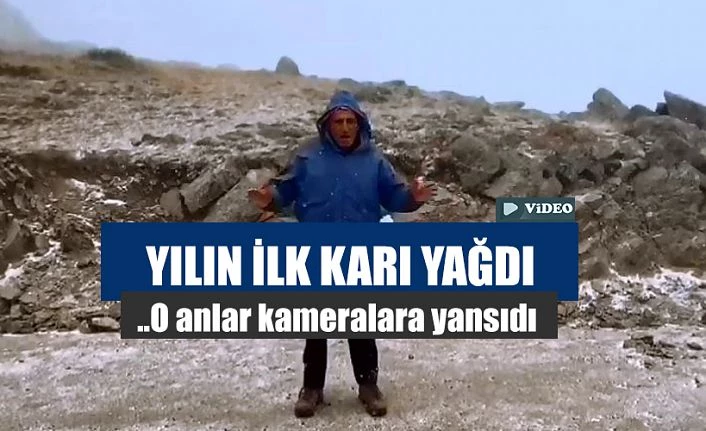 Yılın ilk karı yağdı