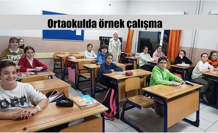 ATATÜRK ORTAOKULUNDAN ÖRNEK ÇALIŞMA