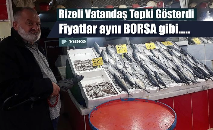 Balık fiyatları BORSA gibi