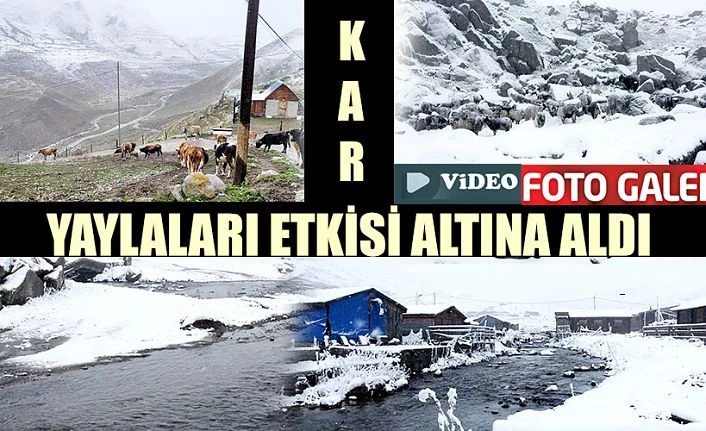 Beklenen Kar Yağışı Yaylaları etkisi altına aldı