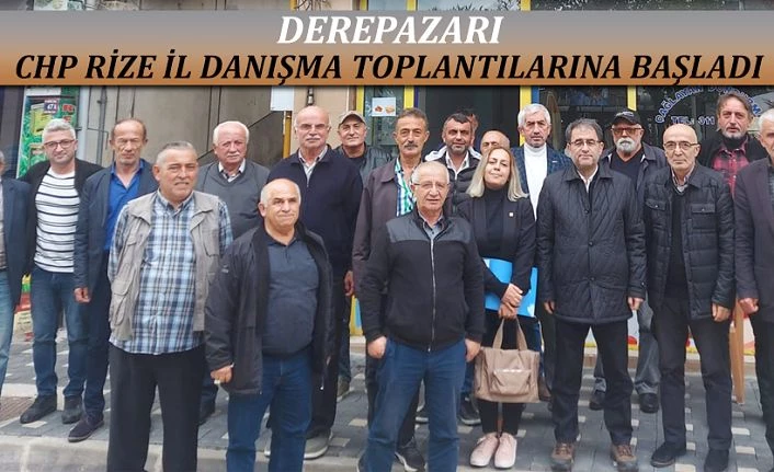 CHP İL DANIŞMA TOPLANTILARINA BAŞLADI.İLKİ DEREPAZARI