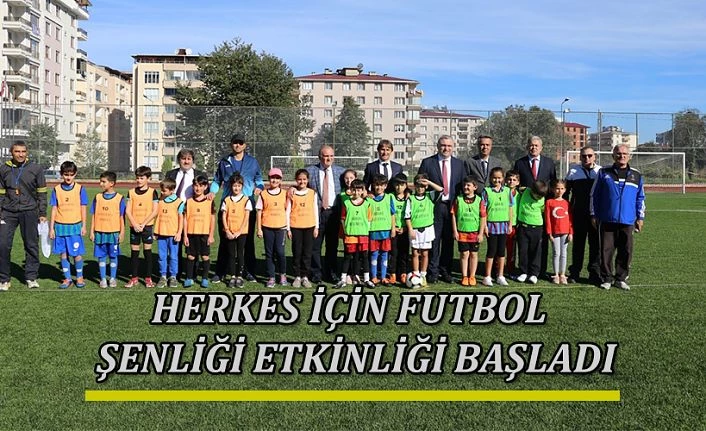 HERKES İÇİN FUTBOL ŞENLİĞİNİN 1. ETABI YAPILDI