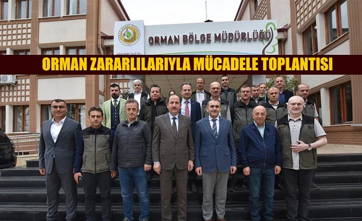 ORMAN ZARARLILARIYLA MÜCADELE DEĞERLENDİRİLDİ.