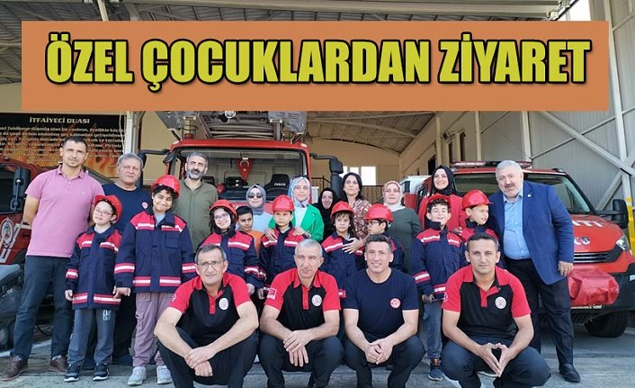 ÖZEL ÇOCUKLARDAN RİZE BELEDİYESİ İTFAİYESİ