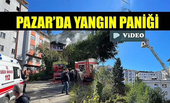 Pazar’da Yangın Paniği