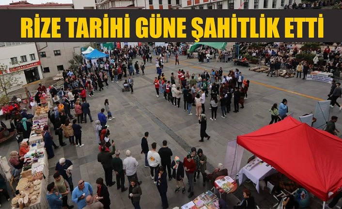 Rize’de “Güç sende, Biz de yanında!” rüzgârı esti!