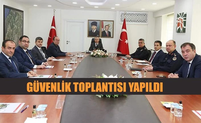 ÜNİVERSİTE GÜVENLİK TEDBİRLERİ KOORDİNASYON TOPLANTISI YAPILDI