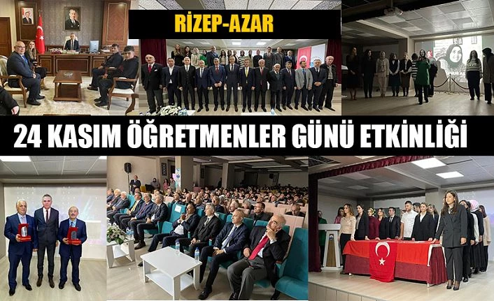 24 Kasım Öğretmenler günü etkinliklerle kutlandı