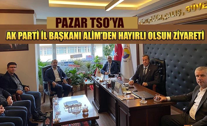 Ak Parti İl Başkanı Alim’den başkan Çakır’a hayırlı olsun ziyareti